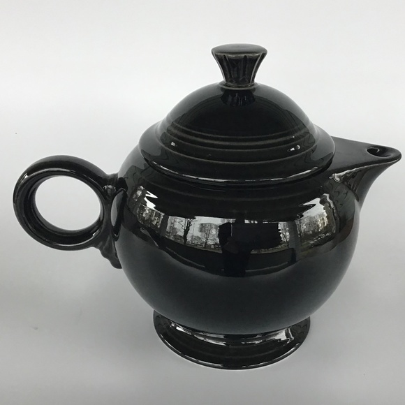 Vintage Fiesta Black Teapot with Lid Excellent Condition - Picture 12 of 13